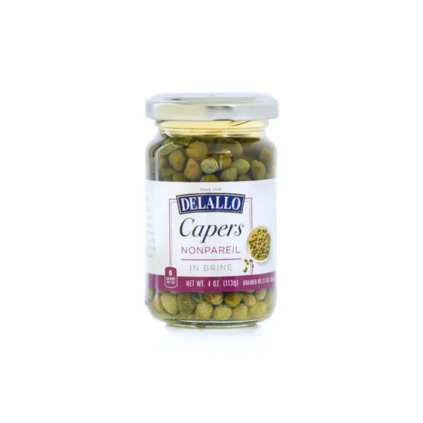 Delallo Non Pareil Capers in Brine-Jar 4 oz