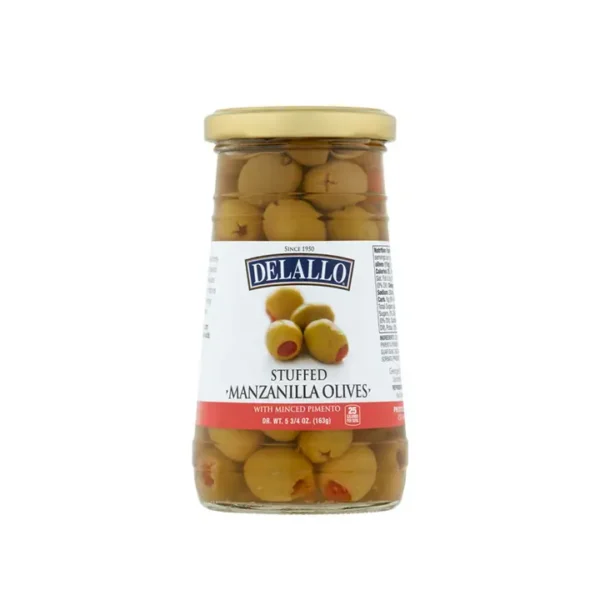 Delallo Stuffed Manzanilla Olives - 5.75oz