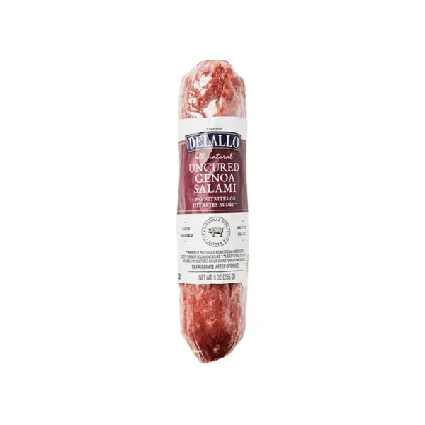 Delallo Uncured Genoa Salami - 9oz Stick