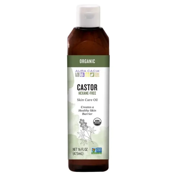 Aura Cacia Organic Castor Oil - 16oz