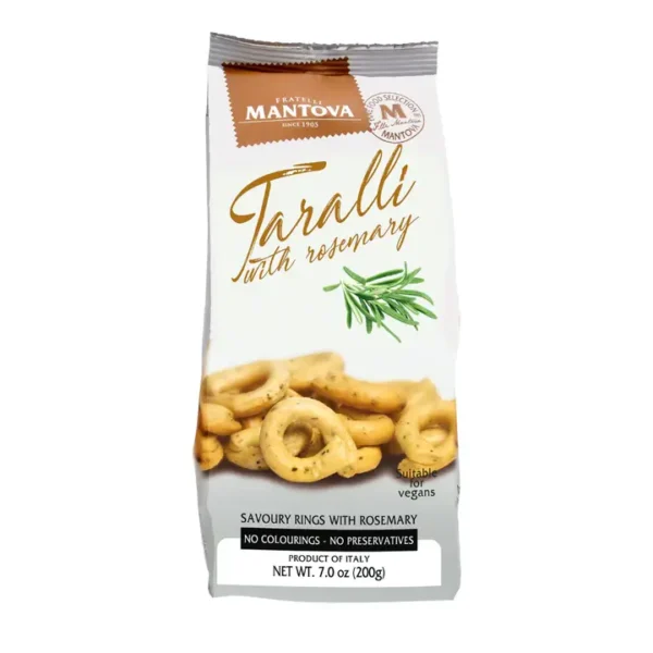 Mantova Taralli with Rosemary, 7 oz.