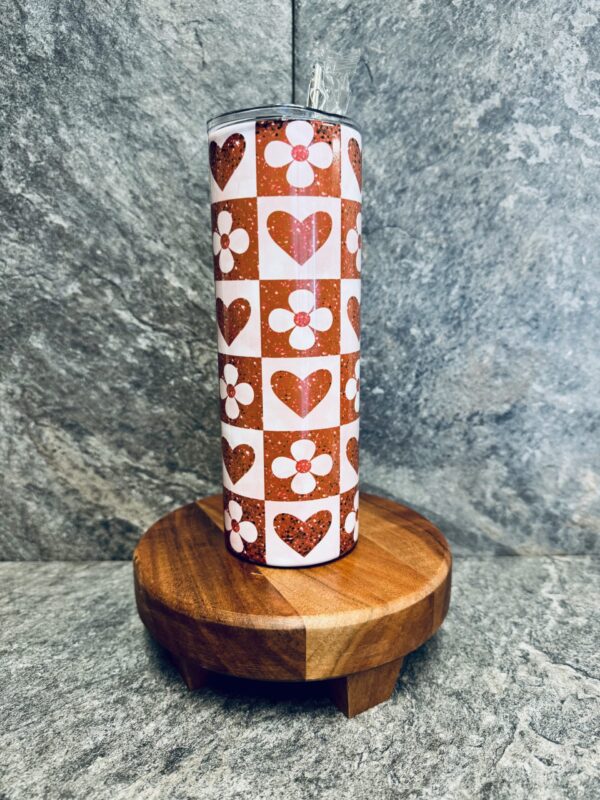 Heart/Flower Tumbler