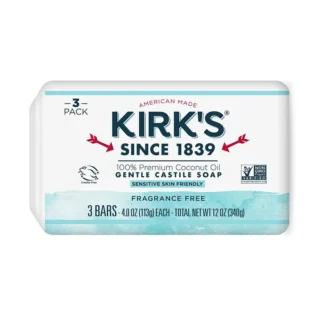 Kirk's Castile Bar Soap - 3pack - 4oz each
