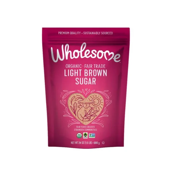 Wholesome Organic Light Brown Sugar 1.5lbs