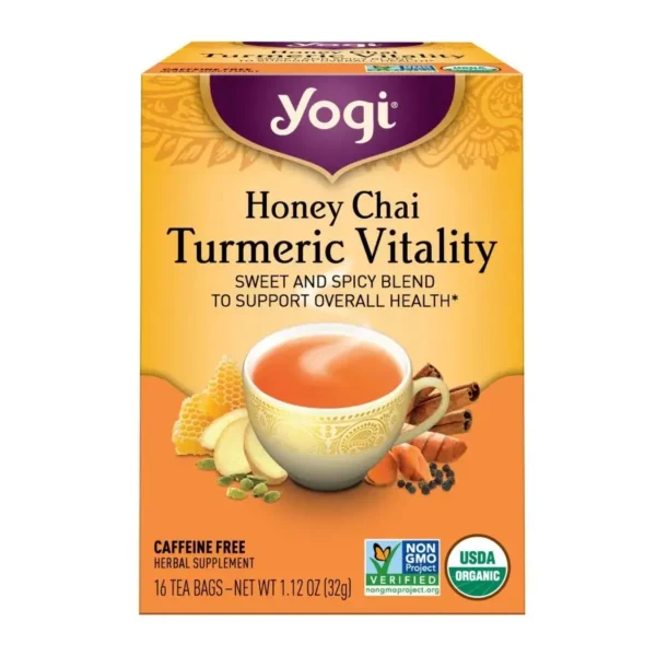 Yogi Tea Honey Chai Turmeric Vitality Tea - 16 bags