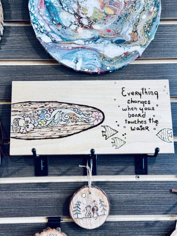 Sissy's Stuff - Surfboard Wood Sign