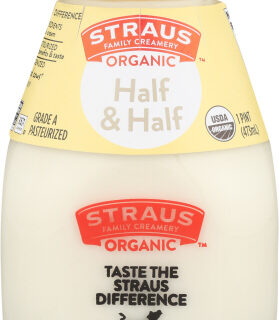 Straus Organic Half & Half - 16 fl oz