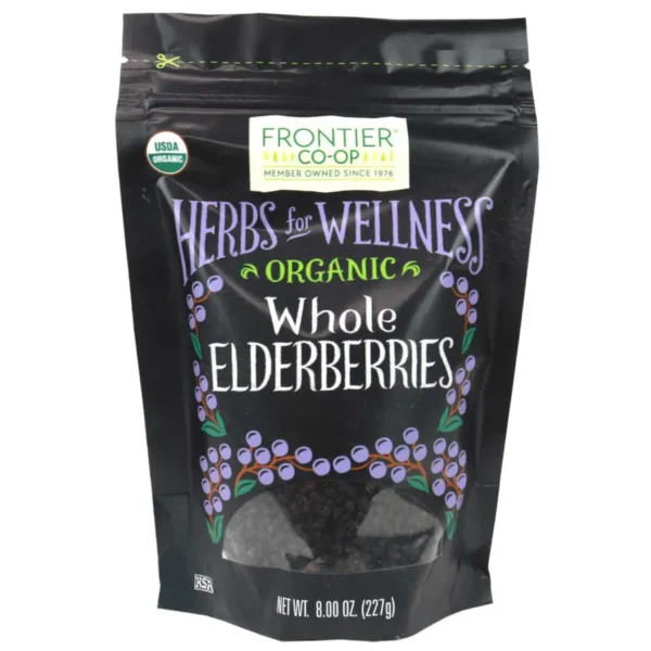 Frontier Co-Op Organic Whole Elderberries - 8oz