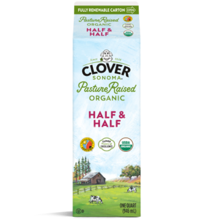 Clover - Organic Half & Half - Quart