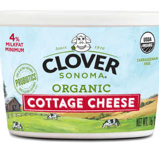 Clover Organic - Cottage Cheese Small Curd 16oz