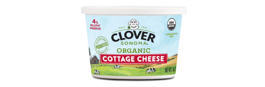 Clover Organic - Cottage Cheese Small Curd 16oz