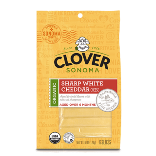 Clover Organic - Sharp Cheddar - 6oz Sliced