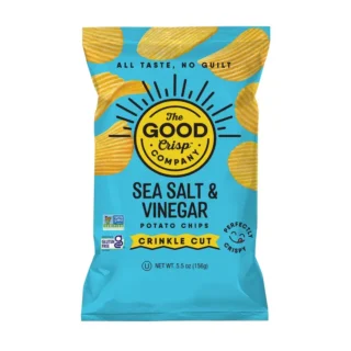 Good Crisp Crinkle Cut Chips Sea Salt & Vinegar - 5.5oz