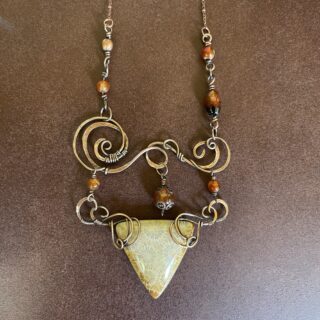 MTA - Stone Triangle Necklace
