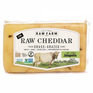 Raw Farms - Raw Cheddar Cheese with Jalapeno block - 16oz