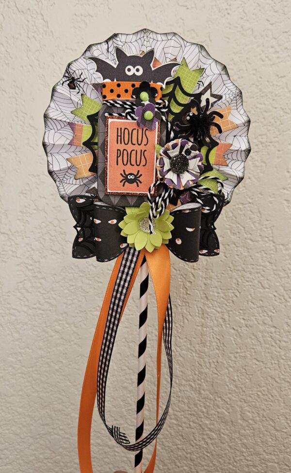 Large Halloween Rosette Wand