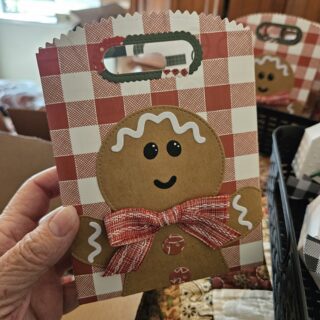 Ginger with hot cocoa and candy cane