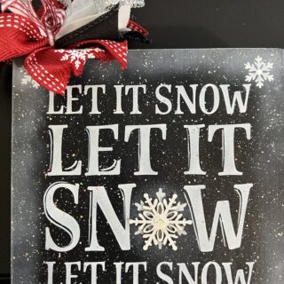 Let It Snow shelf sitter
